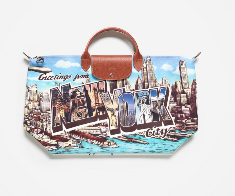 Longchamp Le Pliage®「Greetings from New York」限定設計。（圖／品牌提供）