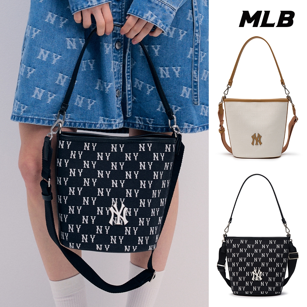 MLB 托特包 水桶包 MONOGRAM系列 紐約洋基隊 (3ABML024N-兩款任選)【官方旗艦店】