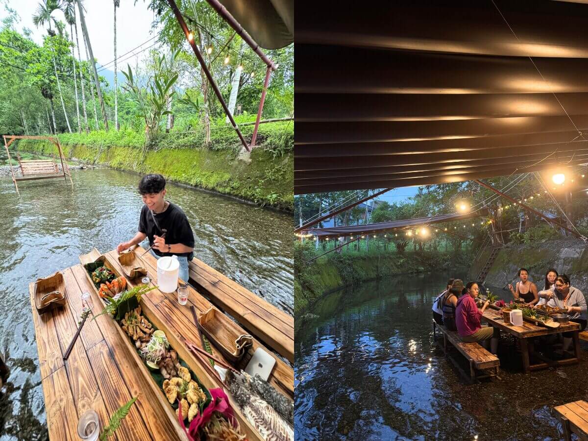 花蓮景點｜夏天避暑新玩法！全台最狂流水席就在這，馬太鞍河上餐桌體驗、濕地生態導覽