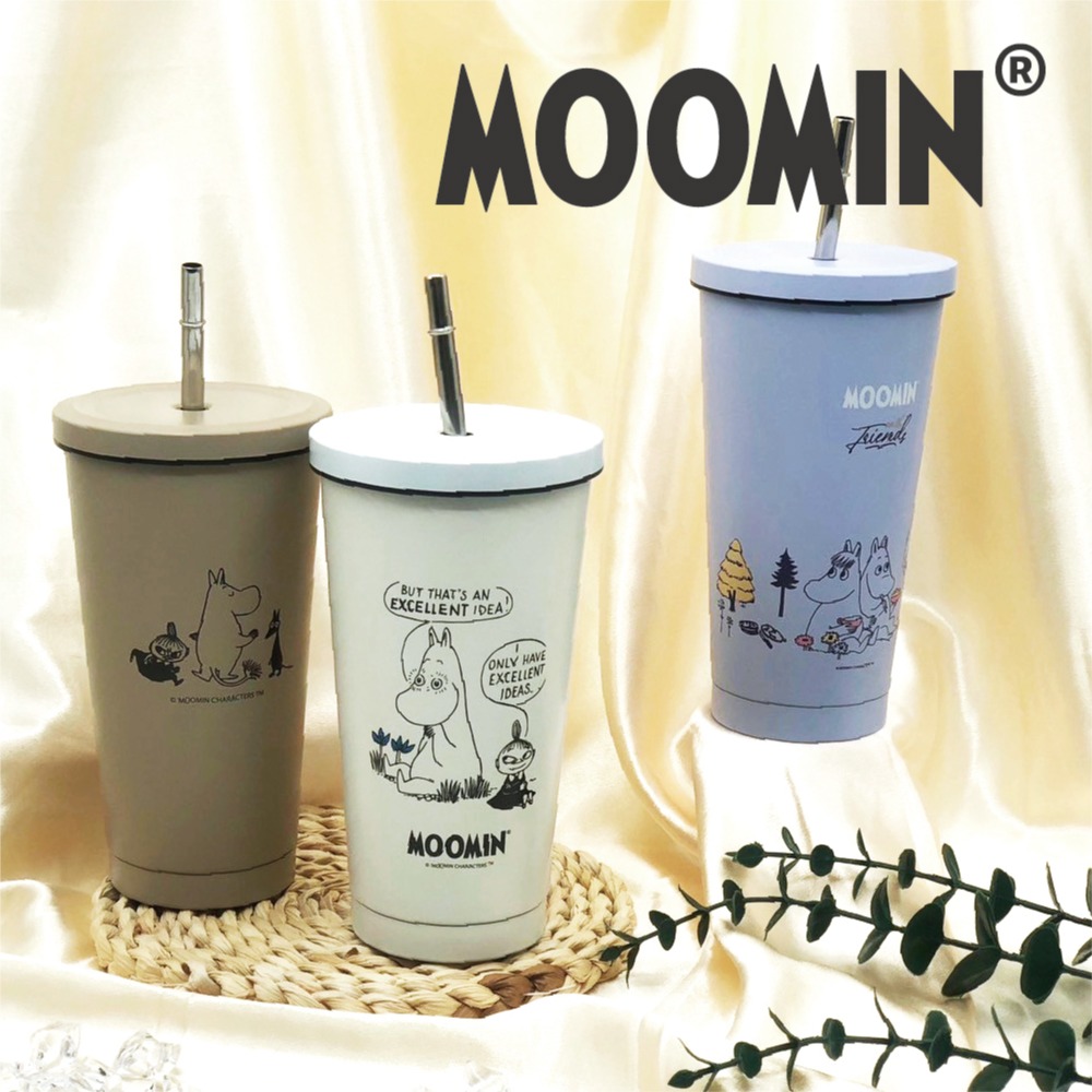 禮物由你決定｜【我適文創】MOOMIN不鏽鋼吸管杯 保溫杯｜三款顏色