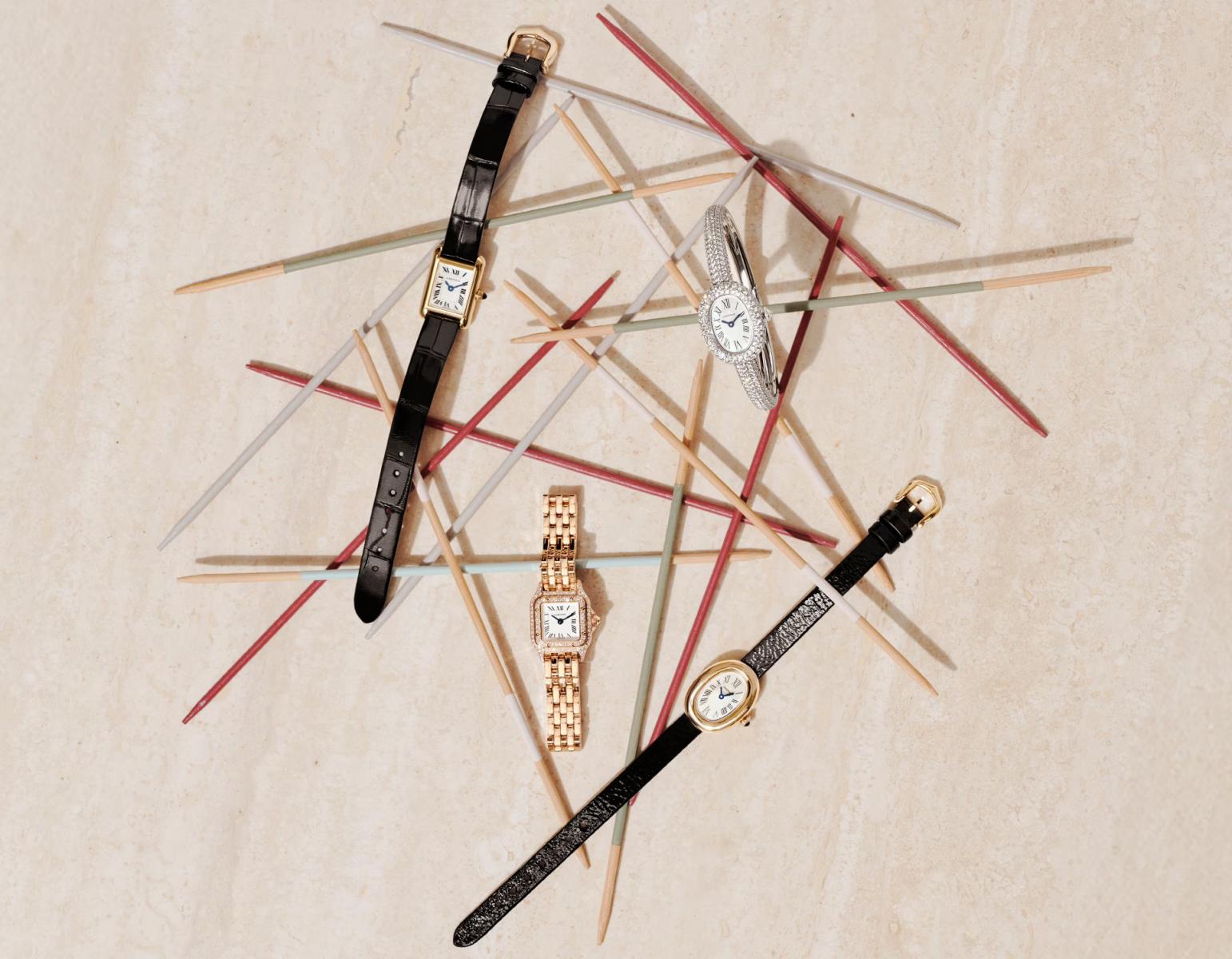 卡地亞以時間為畫布，以形狀為語言，在以上6款經典腕錶中描繪出跨越世代的優雅姿態。Panthère 的靈動、Tank 的秩序、Santos 的冒險、Ballon Bleu 的圓潤、Baignoire 的曲線、Ronde 的純粹，各自承載不同的故事與靈感。