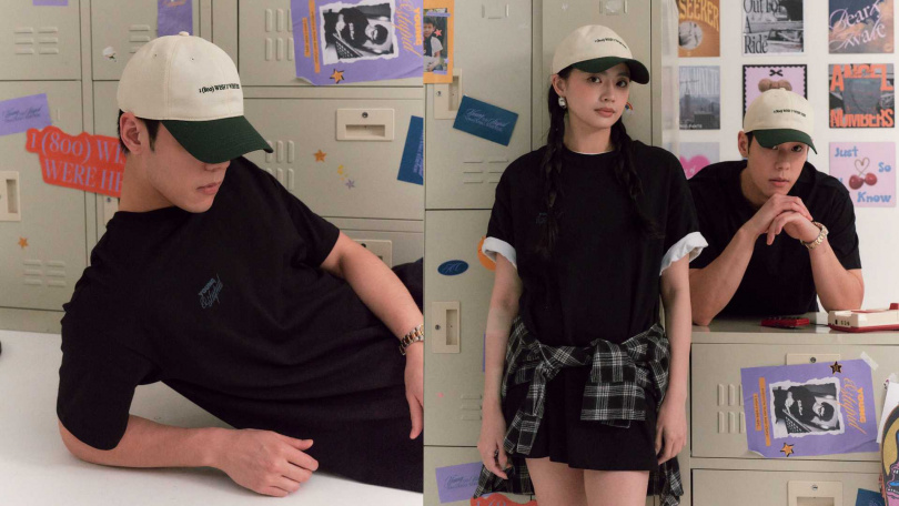 SQB Young&Stupid Cap (米白/綠)／890元（圖／品牌提供）