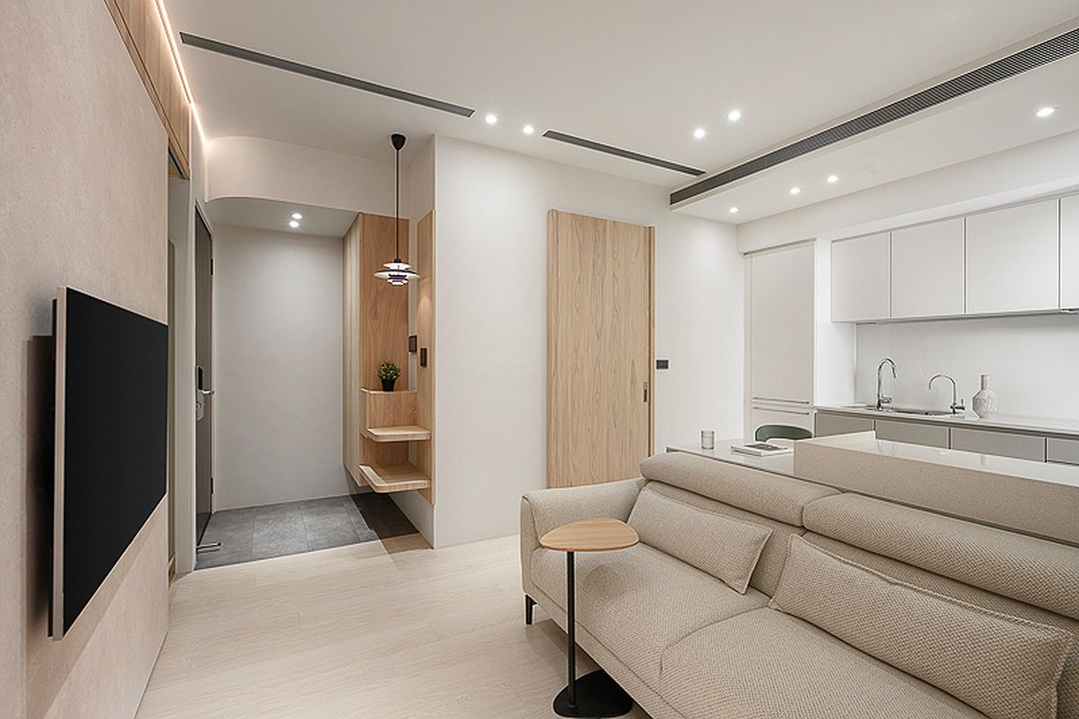 小坪數空間；客廳；住宅；建築；室內設計