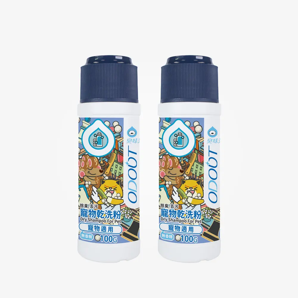 臭味滾貓狗乾洗粉100g雙入組