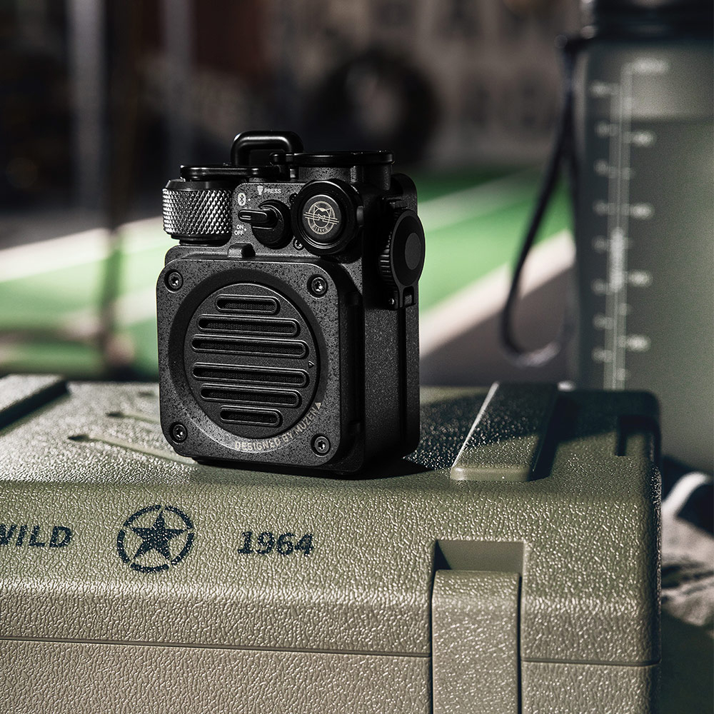 MUZEN Wild Mini 戶外越野防水藍牙喇叭 Kickstarter募資好評 - 鋼鐵黑