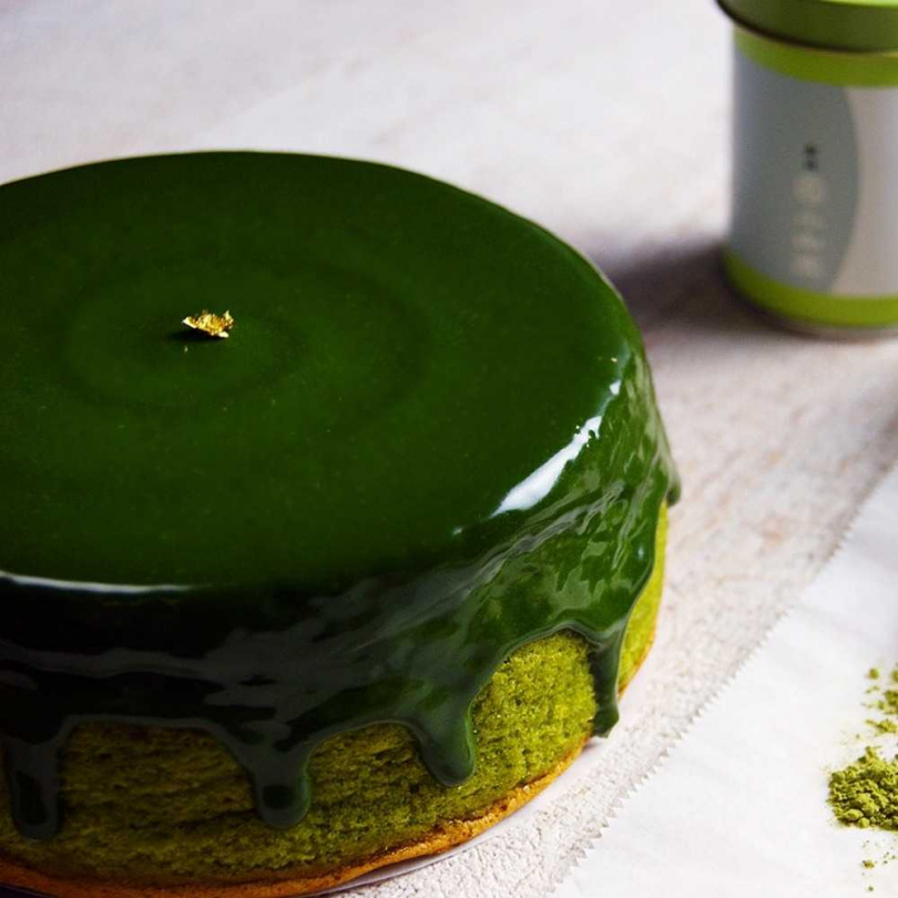 黑手甜點｜小山園抹茶生巧克力蛋糕。（圖／Pinkoi提供）