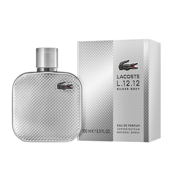 LACOSTE L.12.12 Silver Grey經典流光銀灰淡香精/100ml，NTD3,350；50ml，NTD2,300