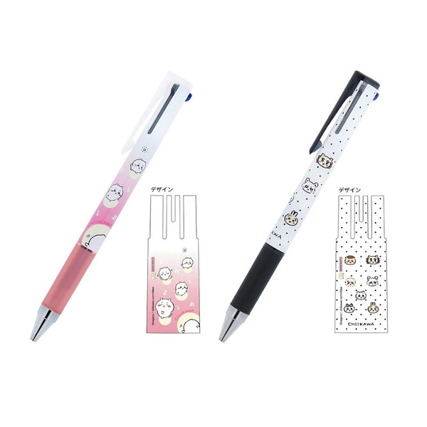 (限量)百樂PILOT x 吉伊卡哇 三色超級果汁筆-開心/點點