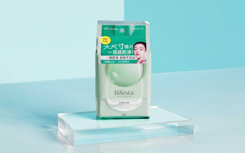 Bifesta碧菲絲特抗痘即淨卸妝棉46片／189元（圖／品牌提供）