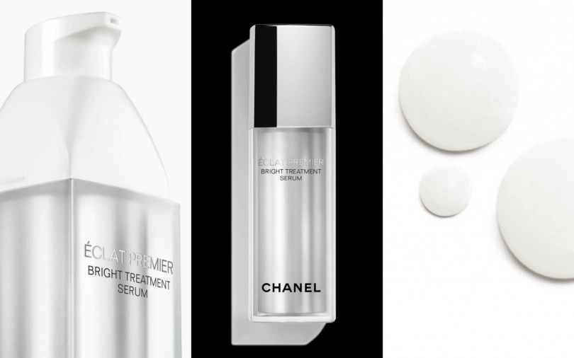 香奈兒初生光采淨亮精萃30ml／6,100元  使用時別忘了同時以雙手按摩臉部，幫助促進微循環，加乘釋放精華煥亮功效。（圖／品牌提供）