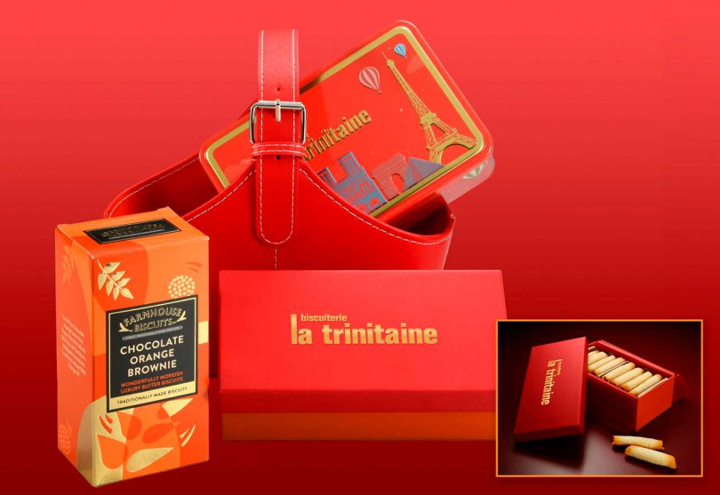 午茶時光禮籃內含香頌餅乾、層酥蛋捲禮盒、巧克力甜橙餅乾，禮籃內裝有最受歡的香頌餅乾，及風味獨特的蛋捲禮盒及限量推出的巧克力甜橙餅乾！  