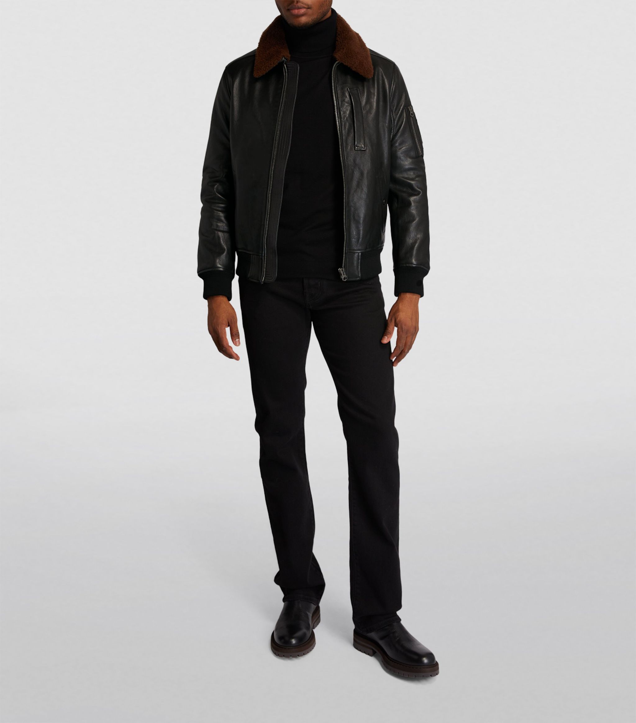 BELSTAFF Leather Bomber Jacket