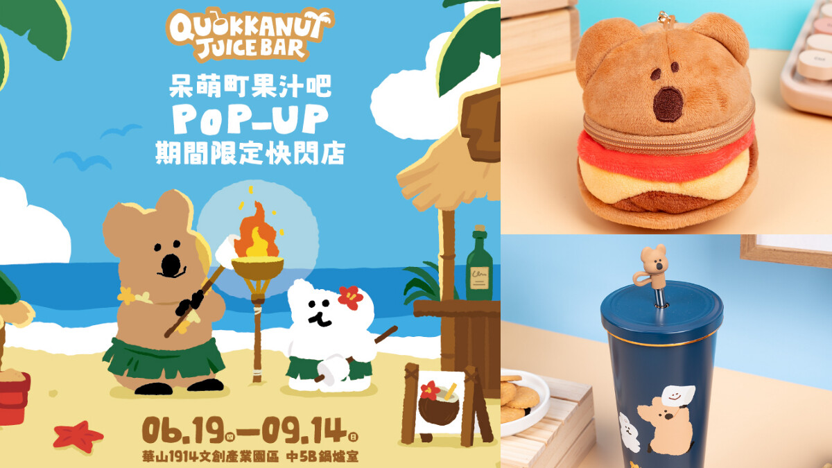 2025必逛展覽！短尾矮袋鼠快閃店「DINOTAENG 呆萌町」6/19在華山，QUOKKA、BOBO現身