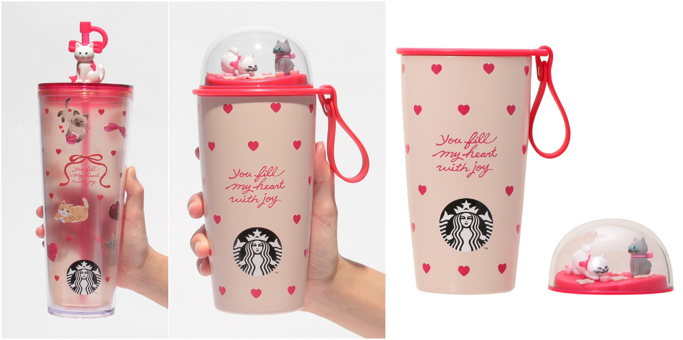 日本星巴克_季節商品_情人節新商品_バレンタイン2026カップシェイプステンレスボトルハート_Valentine 2026 杯狀不鏽鋼隨行杯 心型