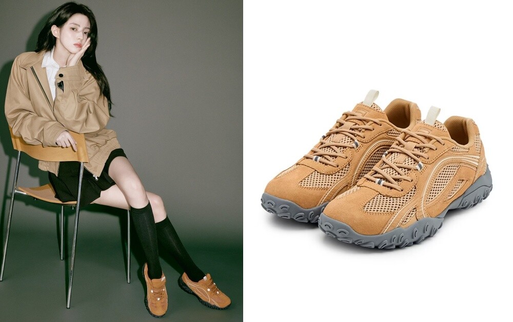 2025棕色球鞋推薦：Fila Echappe LX Mocha 復古運動鞋，NT$2,700 (韓韶禧同款）