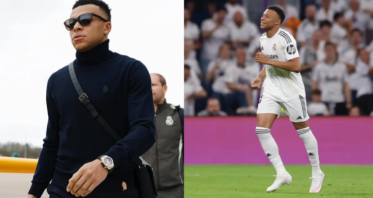 作為新世代領軍人物的法國足球隊神鋒Kylian Mbappé（姆巴佩），他的手腕選擇就完美詮釋了什麼叫作「頂級球星的絕對霸氣」。身為當今足壇身價最高的球星之一，他出門的行頭自然也是焦點中的焦點。戴上墨鏡、穿上極具質感的深色高領針織衫，看似一身內斂的英倫紳士風範。其實他手腕上那只沉甸甸、折射出耀眼光芒的巨作，早已瞬間出賣了他的王者野心！