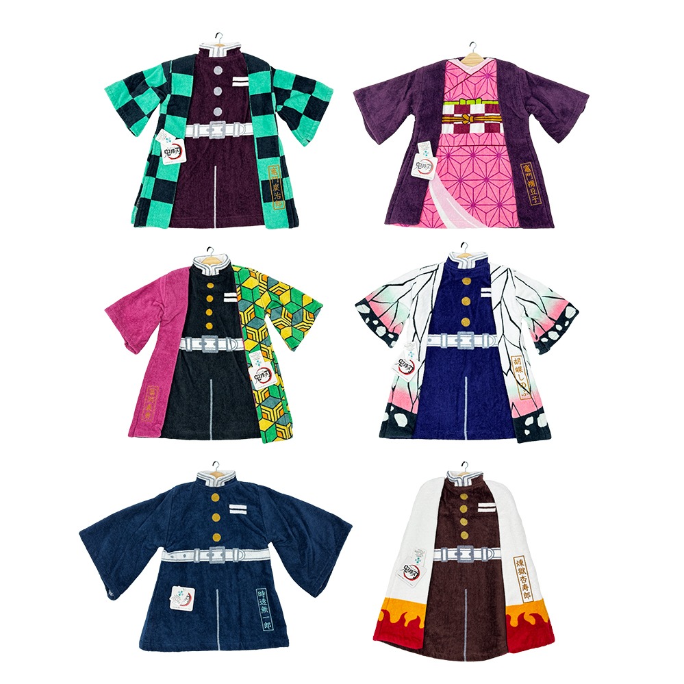 【日本丸真】鬼滅之刃 角色服裝造型擦手巾 共六款 ( 兩入組)