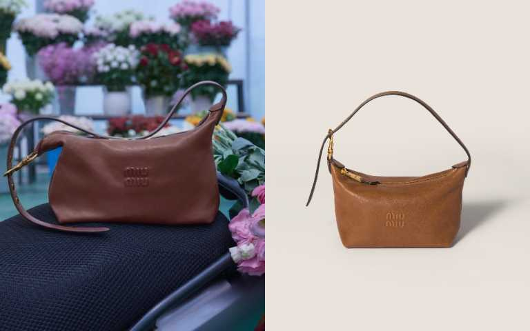 Miu Miu Spirit納帕皮革手提包／51,000元（圖／品牌提供）