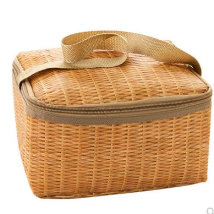 保溫籃戶外野餐籃ins折疊野餐道具野餐用品全套網紅籃子手提籃