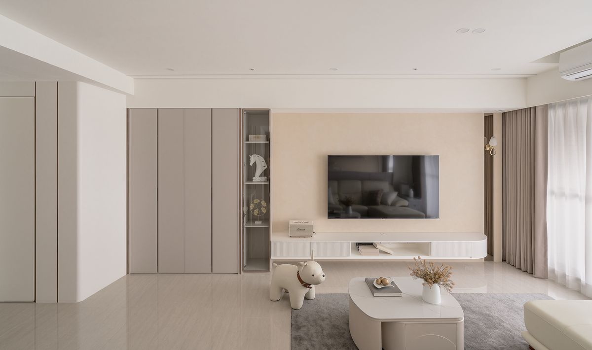 客廳；收納設計；住宅；建築；室內設計