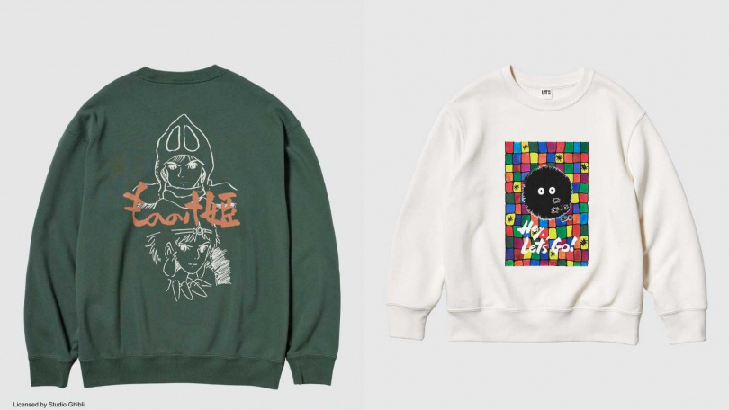 男女適穿 吉卜力工作室 印花休閒上衣(長袖)／990元，童裝 吉卜力工作室 印花休閒上衣／590元（圖／品牌提供）