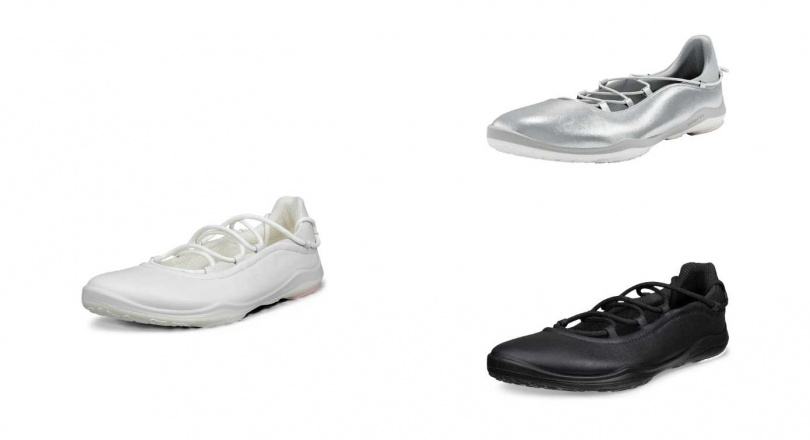 ECCO【BIOM LITE TR】芭蕾舞綁帶款／6,380 元（圖／品牌提供）