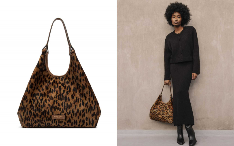 Gianni Chiarini Dua大型豹紋托特包／26,800元（圖／品牌提供）