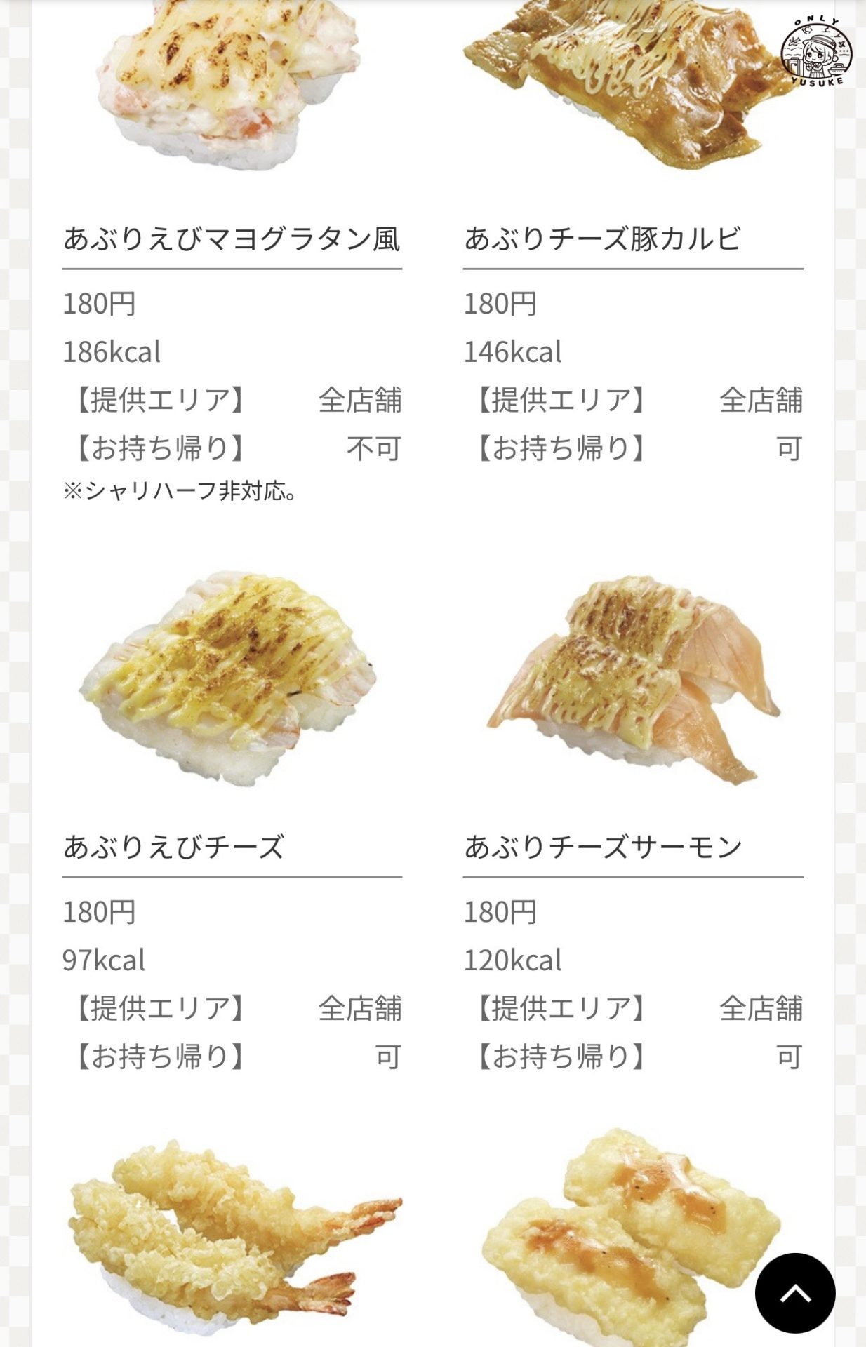 沖繩藏壽司菜單