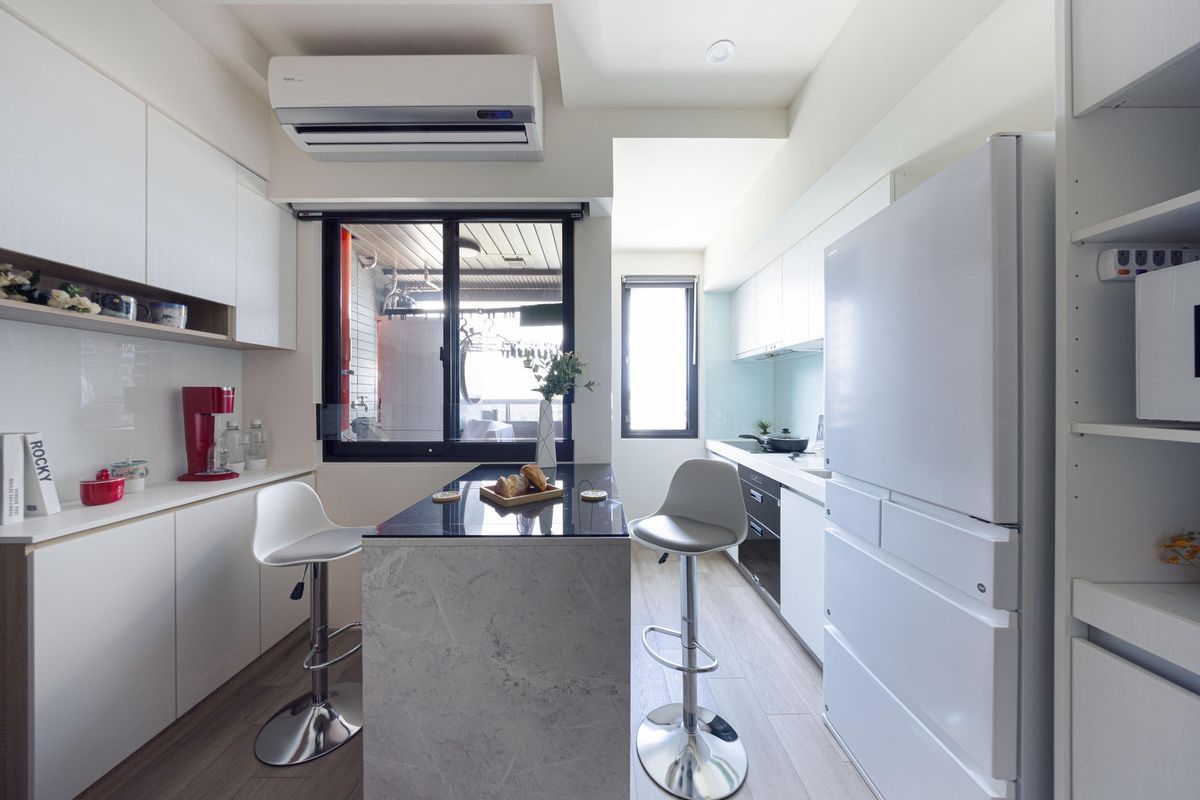 小坪數空間；廚房；電器家電；住宅；室內設計