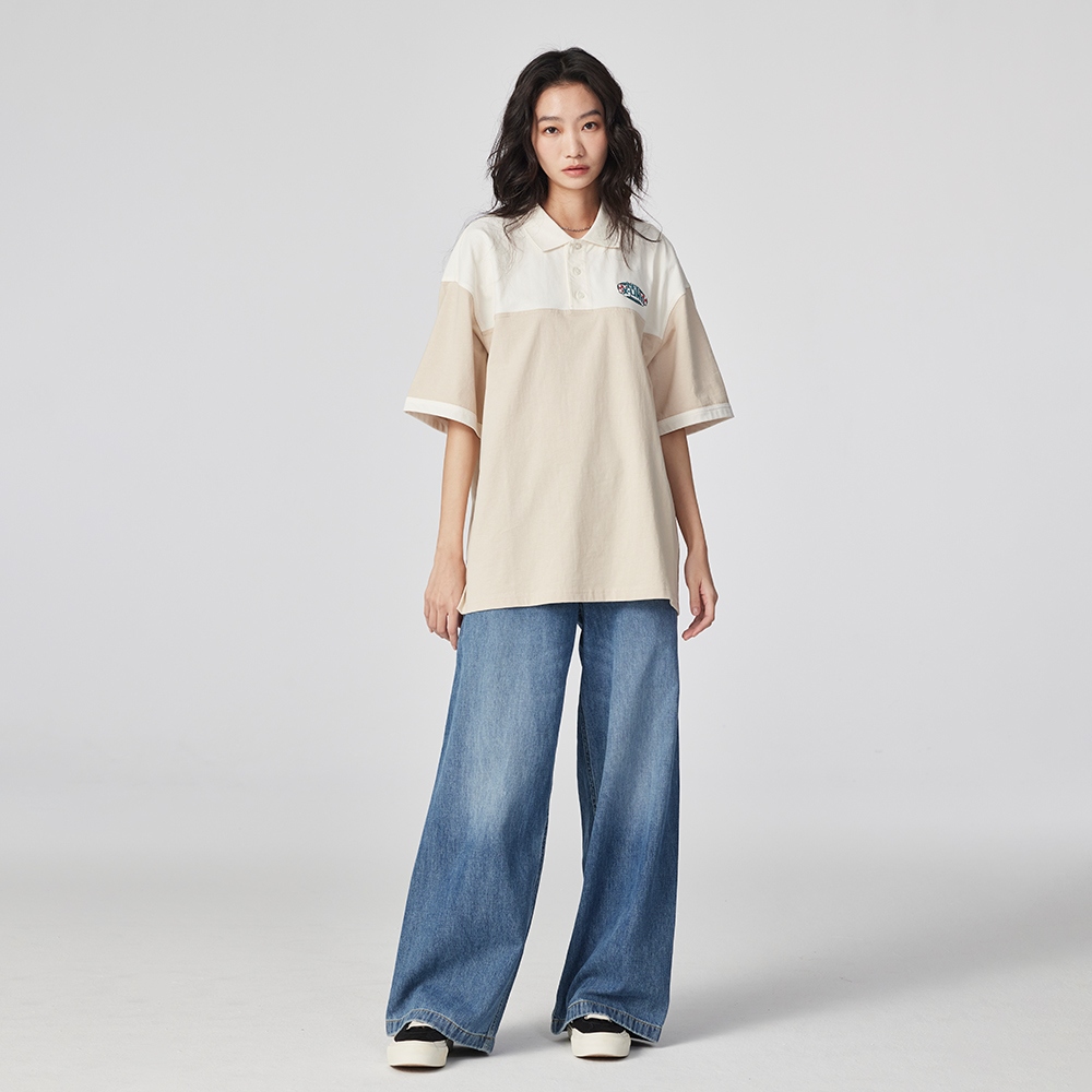 Lee 女款 牛仔寬褲 10.2oz | 101+