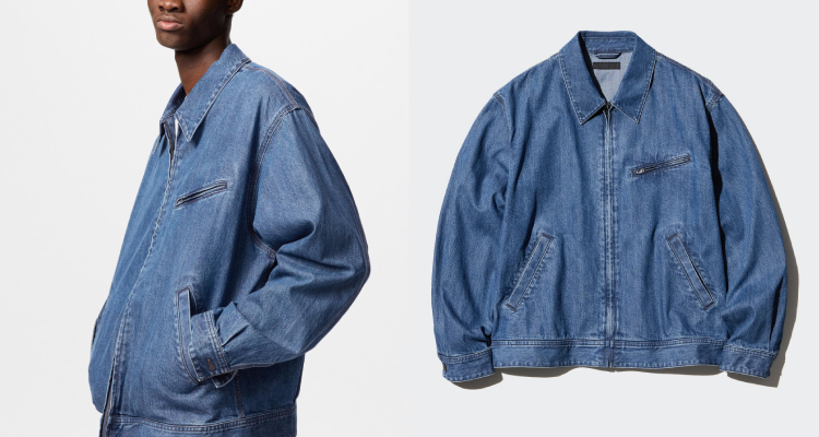 在經過細緻的水洗工藝處理，使得這件Uniqlo丹寧外套自然散發出舊化的灰藍色澤與柔軟的布料觸感，營造出濃厚的復古氣息。其略為寬鬆的版型設計，兼具中性魅力與舒適穿感，無論男、女穿上皆能輕鬆駕馭，展現出隨性不拘的時尚態度。