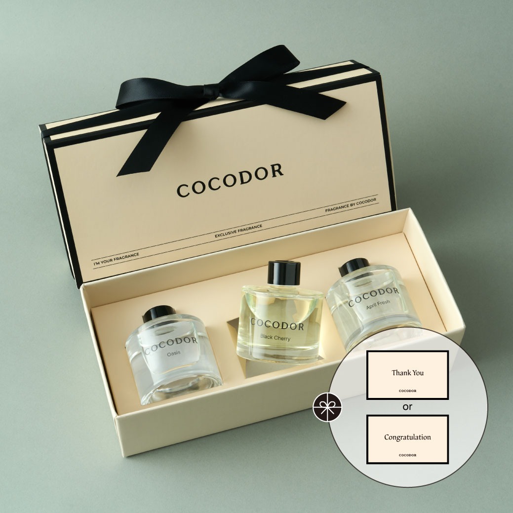 🔜[快速出貨]贈心意小卡. 💕【COCODOR】經典MINI系列擴香禮盒 ( 50mlx 3入.) 生日/慶祝/情人節/年末/紀念日/喬遷/療癒/慰勞/交換禮物/收禮人自選香氣.