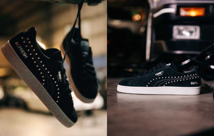 PUMA × MJF × DEAL lifestyle SUEDE 聯名鞋款（圖／品牌提供）