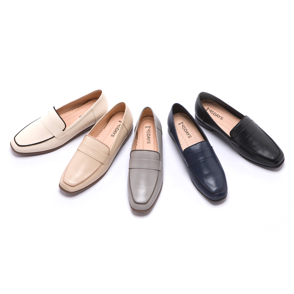 【經典好評上班鞋】七日色階7Days．隨性小方頭樂福鞋 (502612)