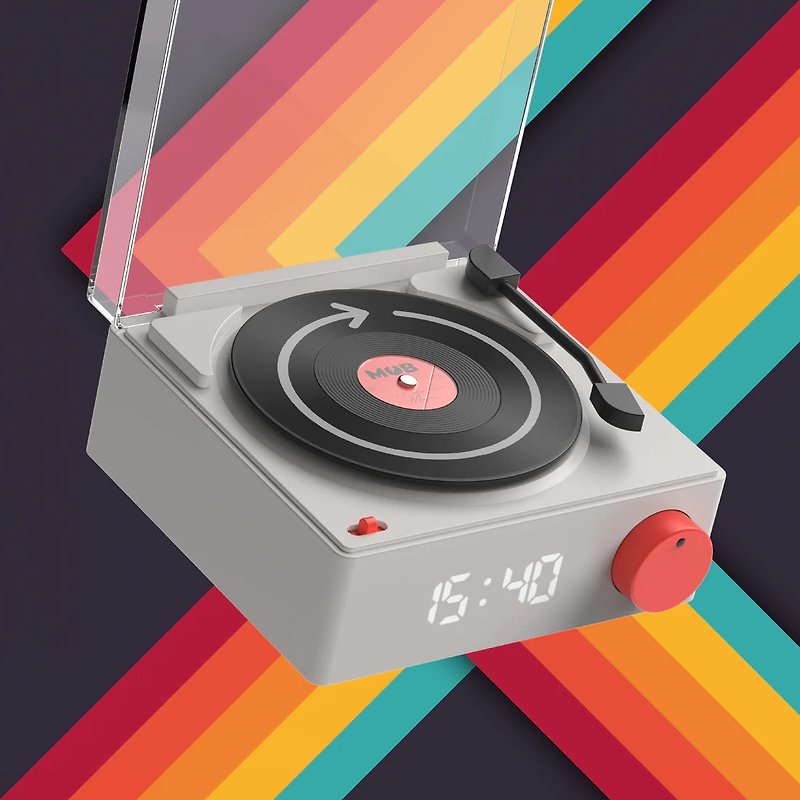 【特別造型喇叭】唱盤造型揚聲器 |法國 MOB Speaker & Clock VS-