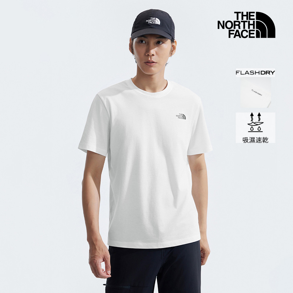 男款白色吸濕排汗短袖T恤｜89QVFN4
