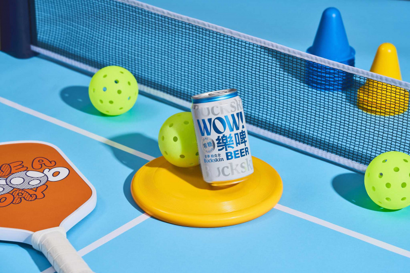 「樂啤 WOW BEER」透過零糖、清爽的口感打造快樂不設限的生活風格。（38元，圖／金車提供）