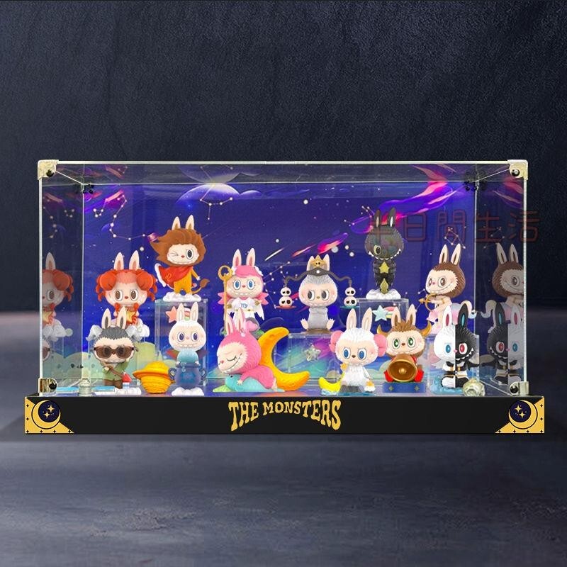 泡泡瑪特展示盒 labubu 展示盒 手辦展示盒 盲盒展示盒 公仔展示盒 公仔收納盒 亞克力展示盒適用 LABUBU t