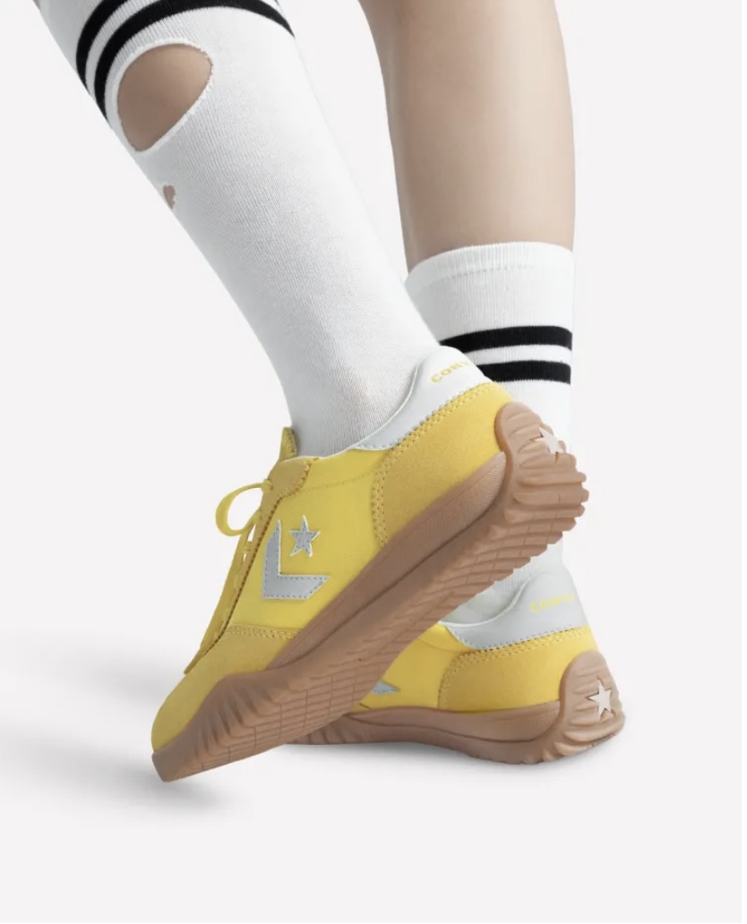 CONVERSE RUN STAR TRAINER 男女 流星復古運動鞋 黃