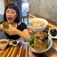 桃園美食｜大溪在地人超推！四家人氣美食一次吃遍～油飯、素肉圓、炸雞、古早麵店全攻略