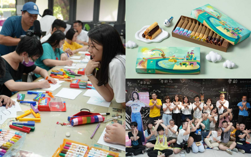 彩映幸福 公益灌餡蛋捲禮盒承載唐寶寶真摯的手繪創作，讓祝福更具溫度。（圖／品牌提供）