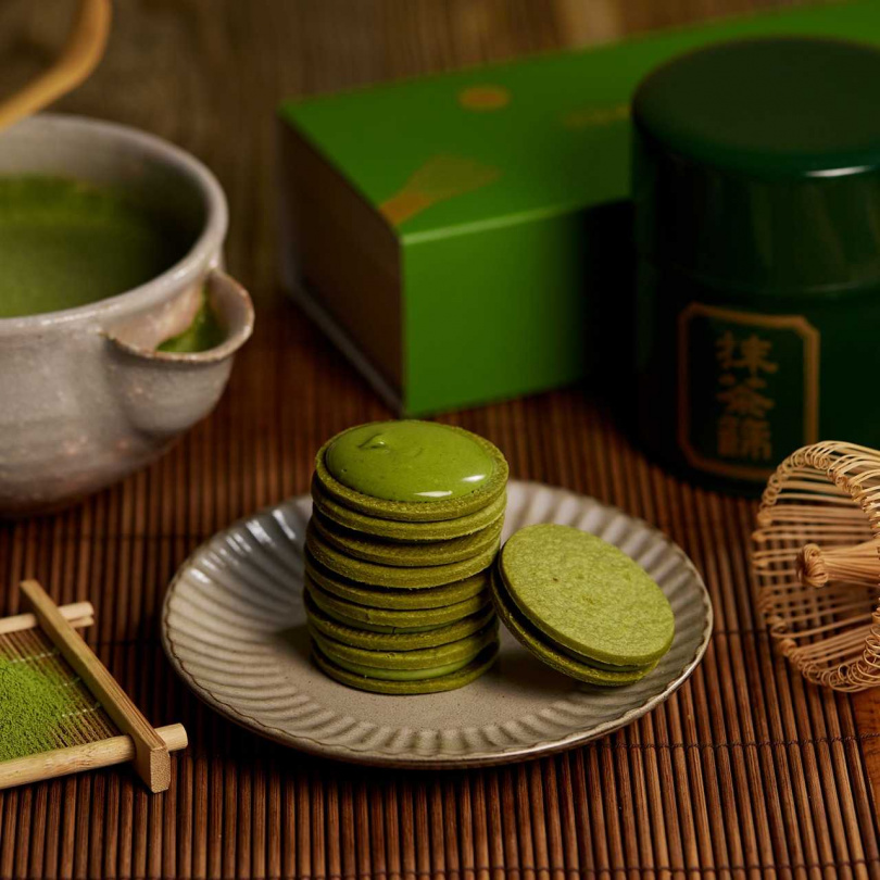 Jonquil｜Jonquil X辻利茶舗TSUJIRI抹茶小圓餅。（圖／Pinkoi提供）