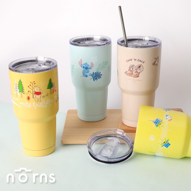 【Norns】迪士尼不鏽鋼冰霸杯- Norns Original Design 正版授權 Disney 小熊維尼 三眼怪 史迪奇 奇奇蒂蒂 米奇 小美人魚 愛麗絲 玩具總動員 保溫杯 酷涼杯