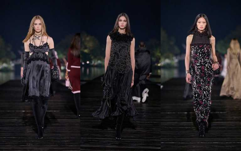 想要像昆凌穿著黑色系小禮服，今年CHANEL2024/25 Métiers d'art 工坊系列大秀也有許多精采的演繹！(圖／品牌提供)