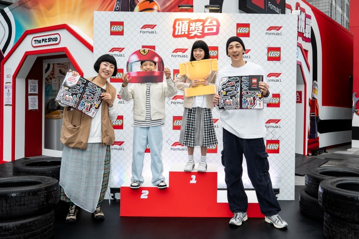 「樂高 FORMULA 1 飆速拼戰」活動在台北統一時代百貨登場！1:1 樂高 F1 賓士賽車模型盛大展出