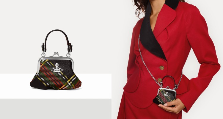 Vivienne Westwood這款Mini Granny Frame皮夾包將復古氣息與龐克精神完美融合。