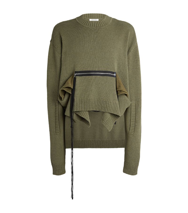 Craig Green Deconstructed Zip-Detail Sweater