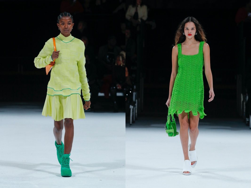 Bottega Veneta於美國舉辦的底特律大秀，將BV綠發揮到極致。