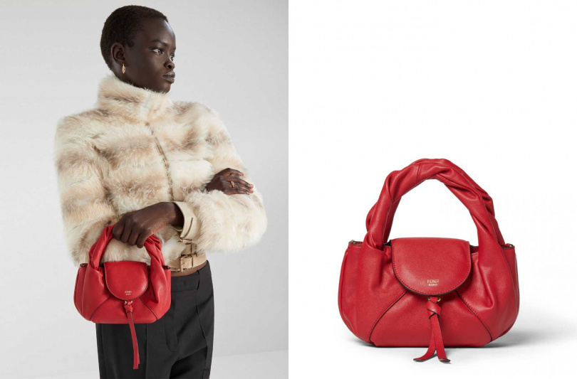 FENDI Spy Bag紅色皮革迷你包款（圖／品牌提供）