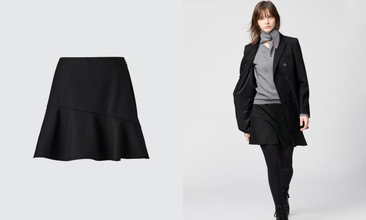 Uniqlo：C 2025秋冬系列寬襬褲裙，商品價格 NTD 1,290。